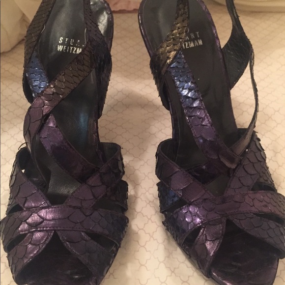 Stuart Weitzman Python strappy heels - Picture 4 of 8